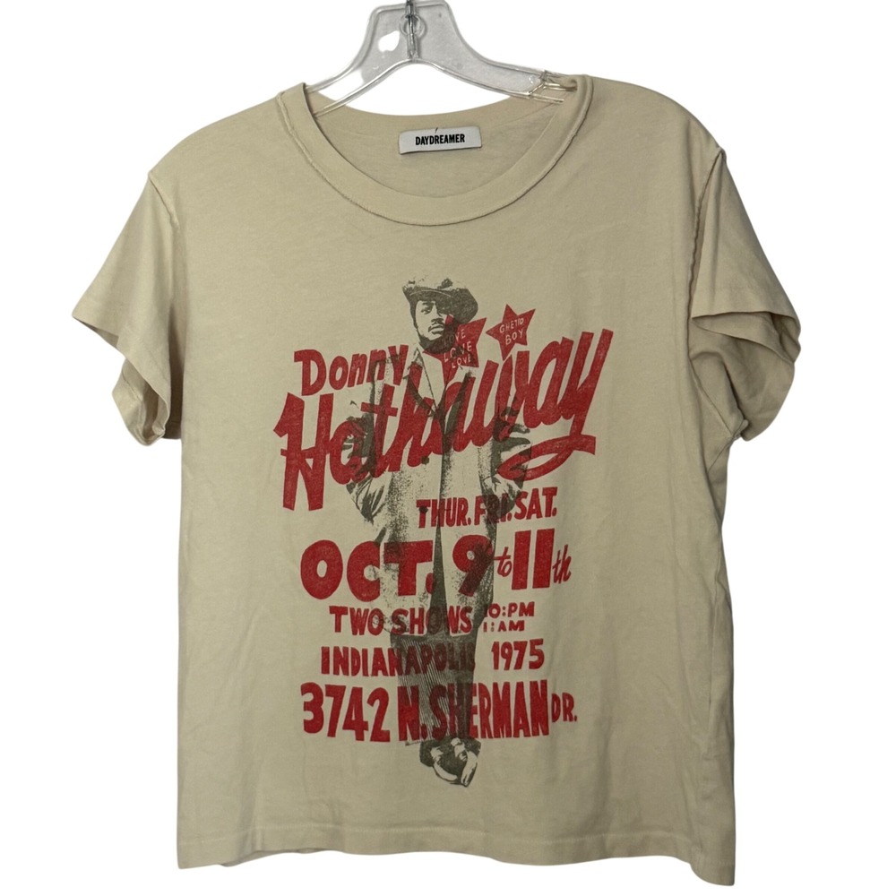 Daydreamer Donny Hathaway Graphic Band Tee Shirt Indianapolis 1975 Top - Small